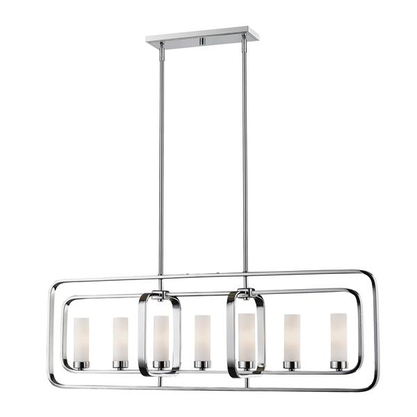 Z-Lite Aideen 7-light Kitchen Island Light - Chrome