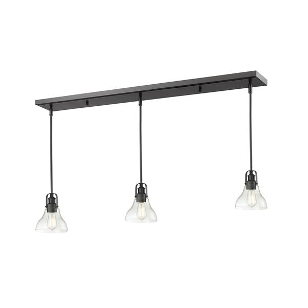 Z-Lite Forge 3-light Kitchen Island Light - Bronze