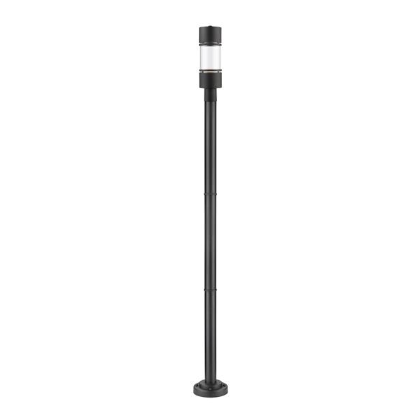 Z-Lite Luminata Outdoor Post Light - Mounted Fixture - Matte Black