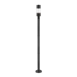 Z-Lite Luminata Outdoor Post Light - Mounted Fixture - Matte Black