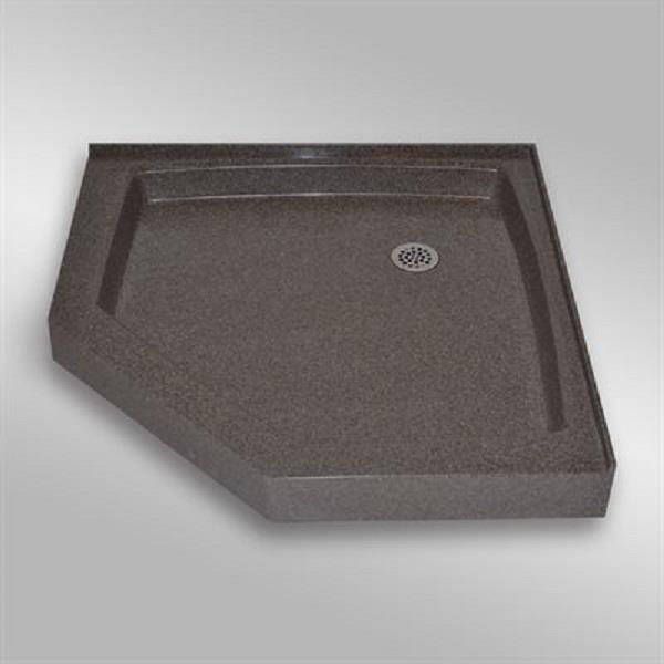 The Marble Factory NEO Angle Shower Base 36in x 36in Mystique RONA