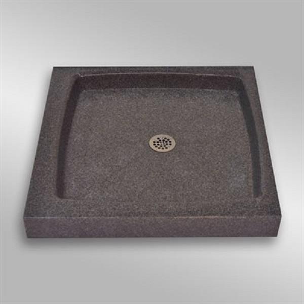 The Marble Factory Single Shower Base with Centre Drain 32in x 32in