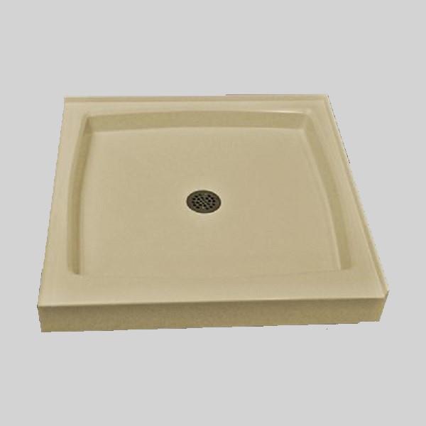 Double base de douche, 36 po x 36 po, os solide