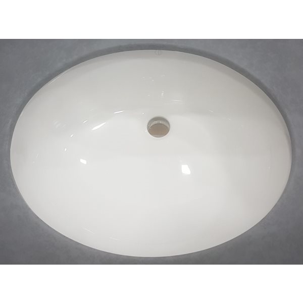 The Marble Factory 49-in x 22-in Bathroom Vanity Top with Undermount Oval Sink - Carioca Stone