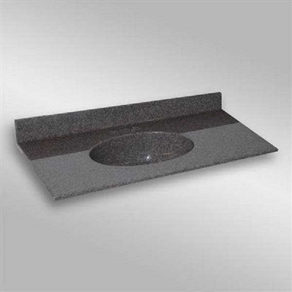 The Marble Factory 49-in x 22-in Bathroom Vanity Top with Integral Sink ...