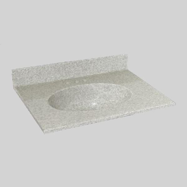 The Marble Factory 31-in x 22-in Bathroom Vanity Top with Integral Sink ...