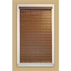 allen + roth Cordless Horizontal Blind - 2" x 24" x 48" - Dark Oak