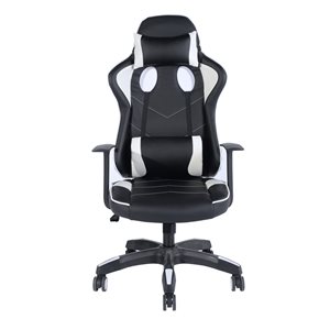 FurnitureR Ergonomic PU Leather Racing Gaming Chair