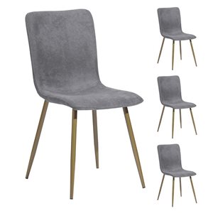 Homycasa 4-Pack Grey Dining Chair Set