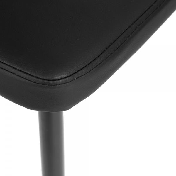 FurnitureR Black High Back Dining Chair - Set of 4
