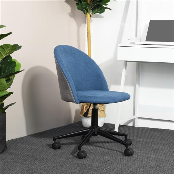 Office chair blue online fabric