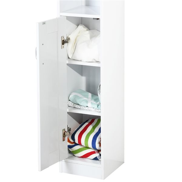 Homycasa Councilbluffs Metal Cabinet/Locker Bookcase - White - 54.1-in