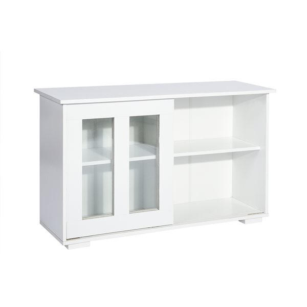 Homycasa Storage Cabinet 3-Door Metal File locker - White - 47.2-in