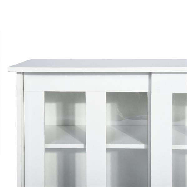 Homycasa Storage Cabinet 3-Door Metal File locker - White - 47.2-in