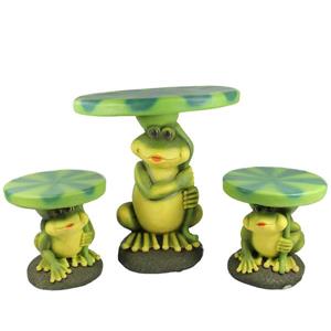 Northlight Frog and Lily Pad Children's Patio Furniture Set - 3-Pcs