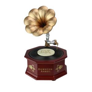 Northlight Downton Abbey Animated Musical Phonograph - Brown and Gold