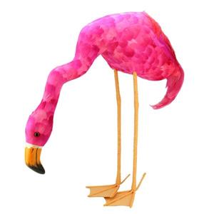 Northlight Feathered Flamingo with Head Down Décor - Hot Pink - 27.5"