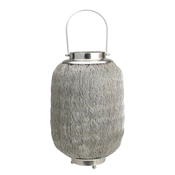 Northlight Beach Day Large Wire Woven Hurricane Pillar Candle Holder