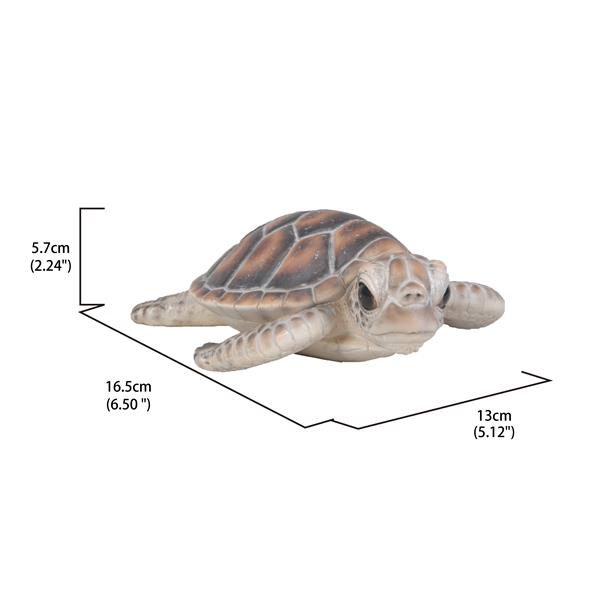 Statue de jardin, petite tortue marine, 2,24 po