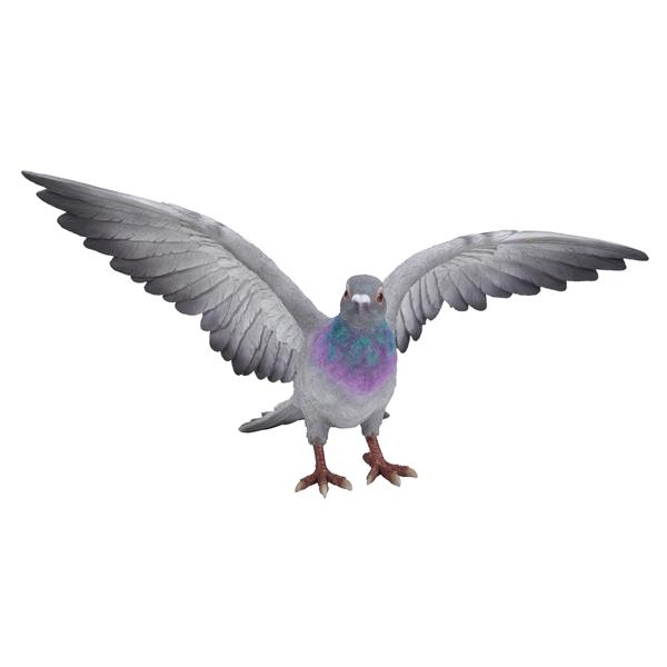 Statue de jardin, pigeon gris, 9,25 po