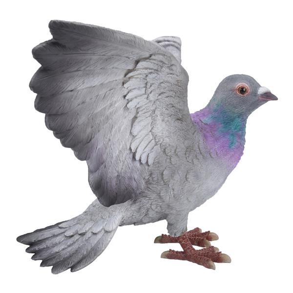 Statue de jardin, pigeon gris, 9,25 po