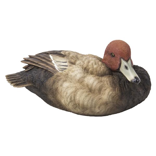 Hi-Line Gift Ltd. Decorative Garden Statue - Mallard With Red Head - 4.02-in