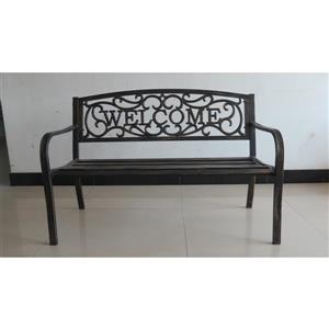 Hi-Line Gift Ltd. Welcome Garden Bench - Bronze - 50-in