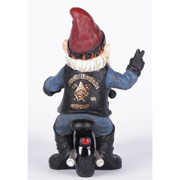 Statue de jardin, nain en moto, 9,75 po