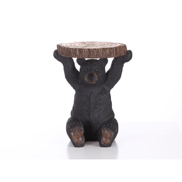 Hi-Line Gift Ltd. Black Bear Sitting Plant Stand - Black - 20-in