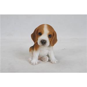 Statue de jardin, chiot beagle, 6 po