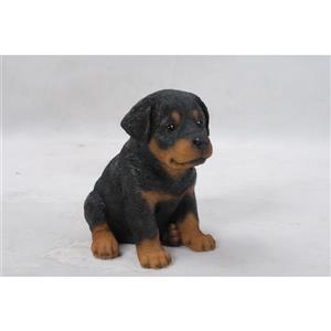 Statue de jardin, chiot rottweiler, 6,5 po