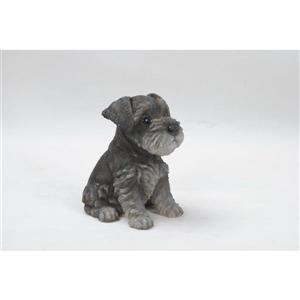 Hi-Line Gift Decorative Garden Statue - Schnauzer Puppy - 7"