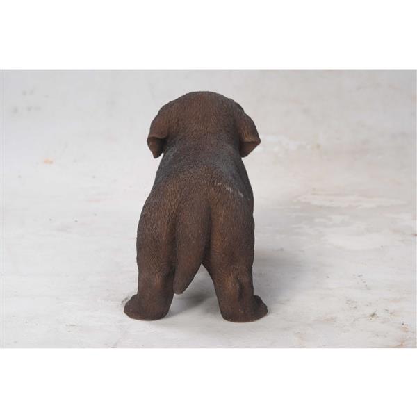 Hi-Line Gift Ltd. Decorative Garden Statue - Labrador Puppy - Brown - 6-in
