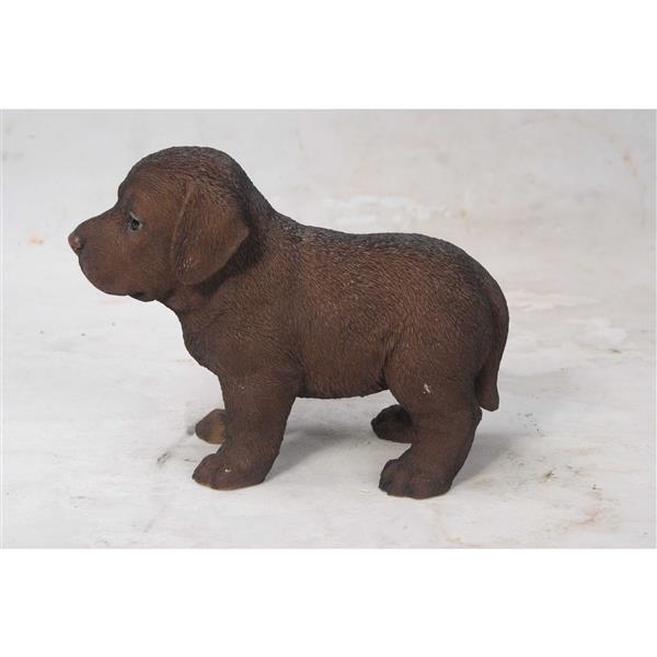 Hi-Line Gift Ltd. Decorative Garden Statue - Labrador Puppy - Brown - 6-in