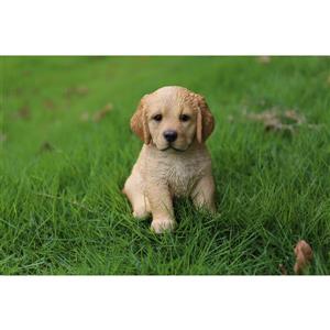 Hi-Line Gift Decorative Garden Statue - Golden Retriever Puppy - 6.5"