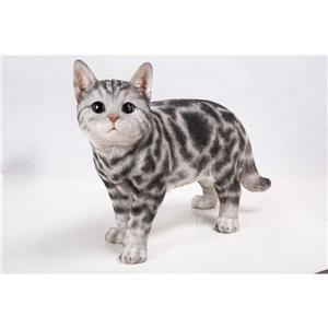 Hi-Line Gift Ltd. Decorative Garden Statue - American Shorthair Cat - 11.5-in