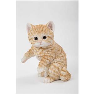 Hi-Line Gift Ltd. Decorative Garden Statue - Red Tabby Kitten - 8-in