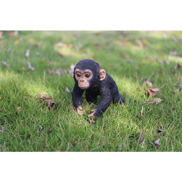 Hi Line Gift Ltd Statue De Jardin Bebe Chimpanze 5 E Rona