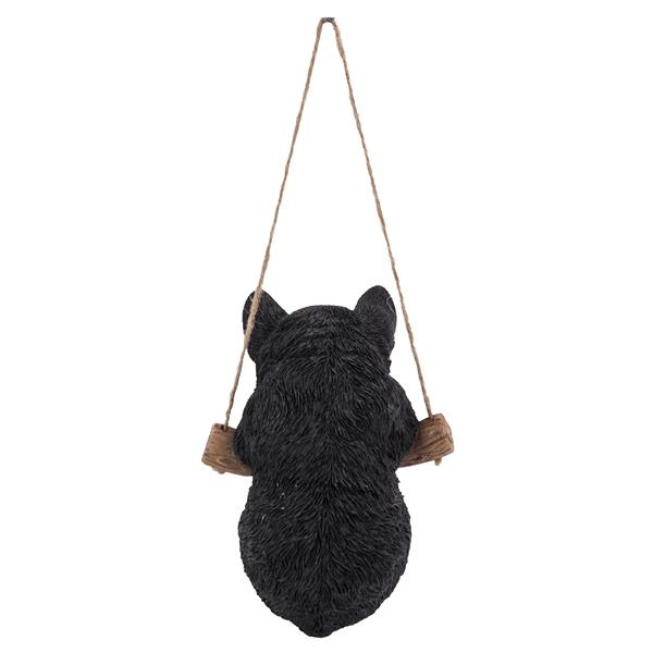 Hi-Line Gift Ltd. Decorative Garden Statue - Kitten Hanging - Black/White - 5-in