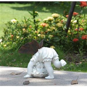 Statue de jardin, petite fée acrobate, 7,8 po