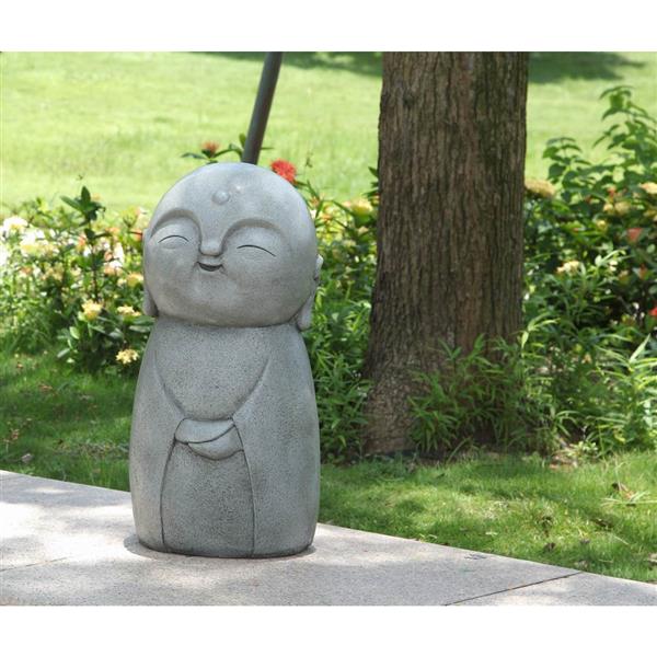 Statue de jardin, japonaise souriante, 24 po