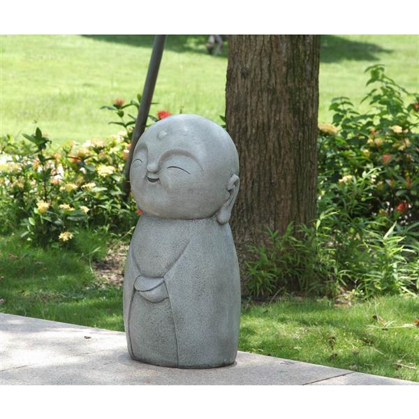 Statue de jardin, japonaise souriante, 24 po