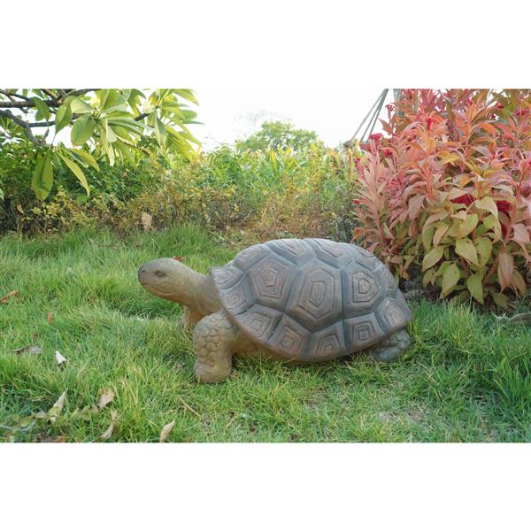 Statue de jardin, tortue verte, 9 po x 21 po