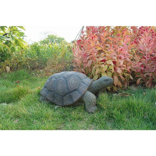 Statue de jardin, tortue verte, 9 po x 21 po