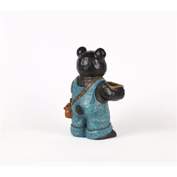 Hi-Line Gift Ltd. Decorative Garden Statue - Bear With Cardinal- 16-in