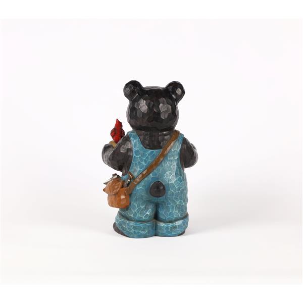 Hi-Line Gift Ltd. Decorative Garden Statue - Bear With Cardinal- 16-in