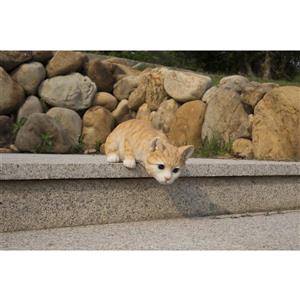 Hi-Line Gift Decorative Garden Statue - Red Tabby Cat- 4.52"