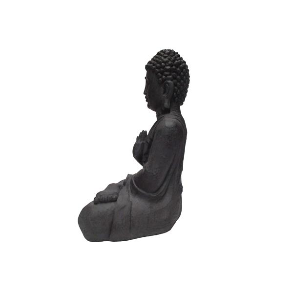 Hi-Line Gift Ltd. Decorative Garden Statue - Meditating Buddha - Grey - 29-in