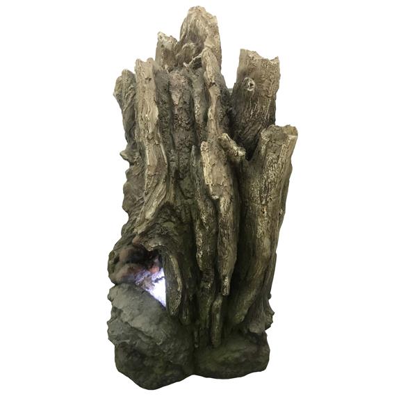 Hi-Line Gift Ltd. Tree Trunk Waterfall Fountain - LED Light