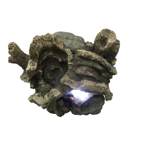 Hi-Line Gift Ltd. Tree Trunk Waterfall Fountain - LED Light